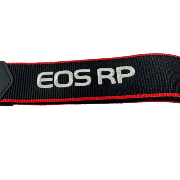 Canon EOS RP Camera Neck Strap ER-EOS RP Genuine OEM Black Red Trim Replacement - Picture 8 of 9